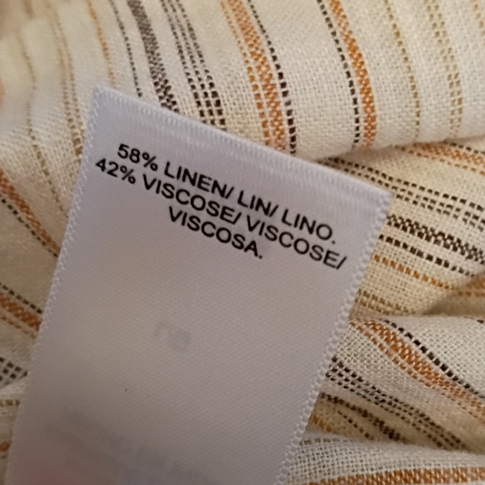 Lucky Brand Striped Tank Top - Cream and Tan - Picture 5 of 6